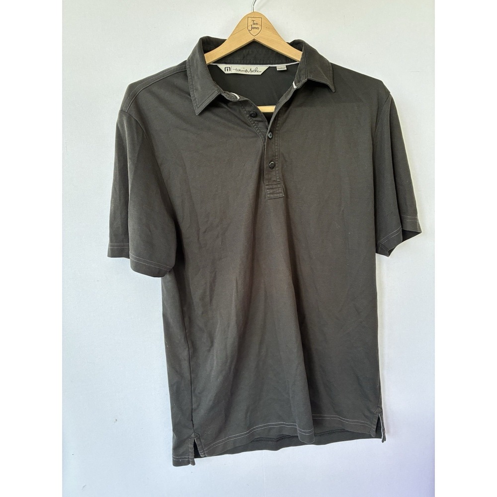 Travis‎ Matthew Black Polo Mens Medium Summer Casual